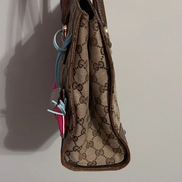 Gucci Brown Monogram Canvas Tote - Picture 6 of 10